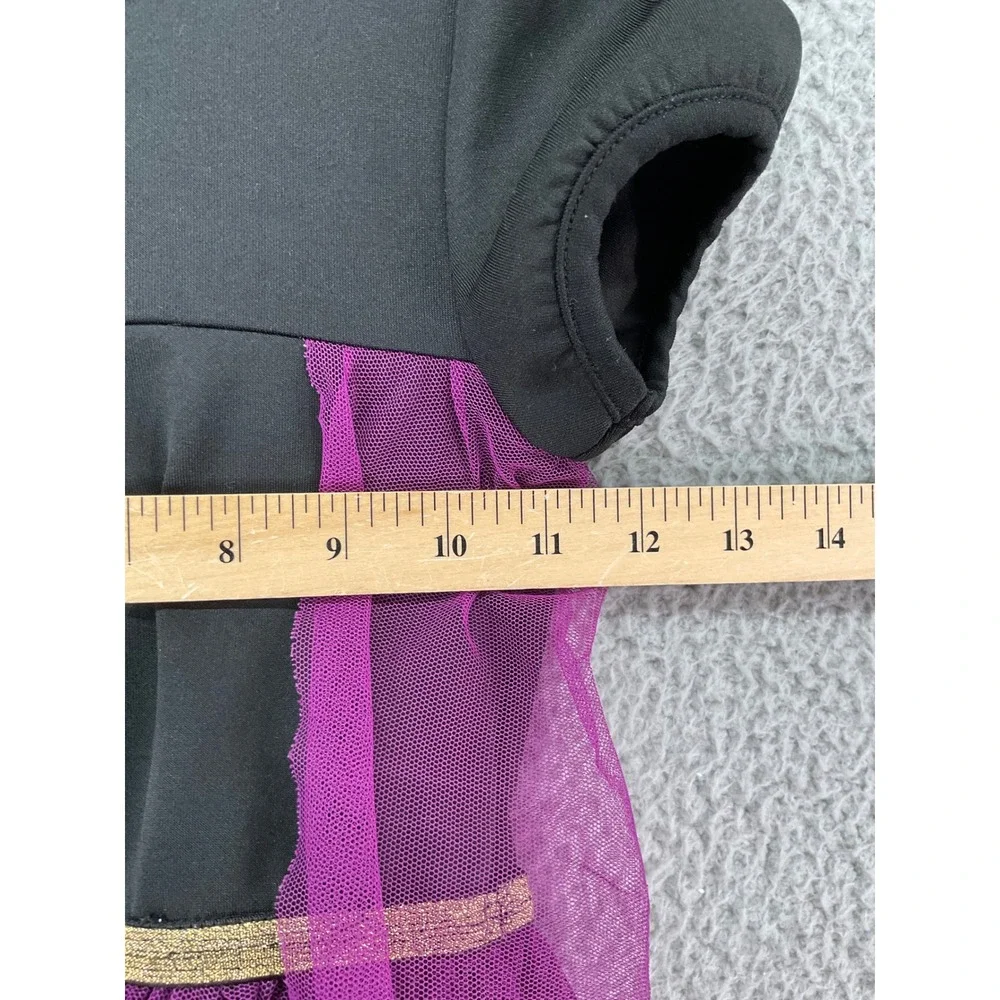 Disney Frozen II Anna Costume Dress Kids XS 4/5 Black Purple Princess Tulle